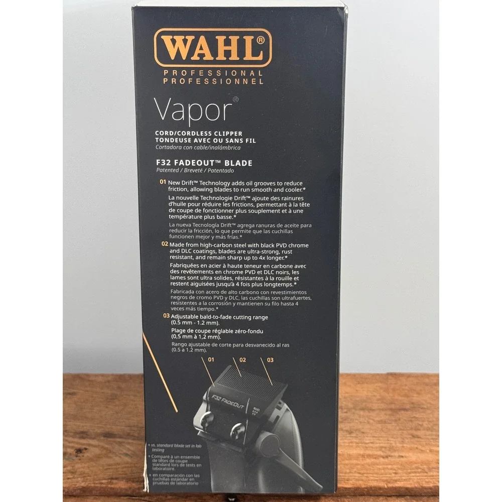 Wahl Professional Vapor Cord/Cordless Clipper 5-Star Series F32 Fade-out Blade